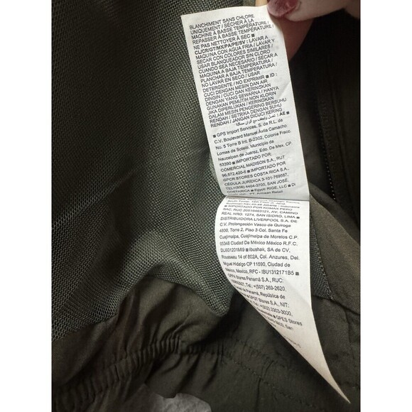 Old Navy Rain Jacket Womens 2X Green Full Zip Mock Neck Mesh Lining Windbreaker - Picture 8 of 11